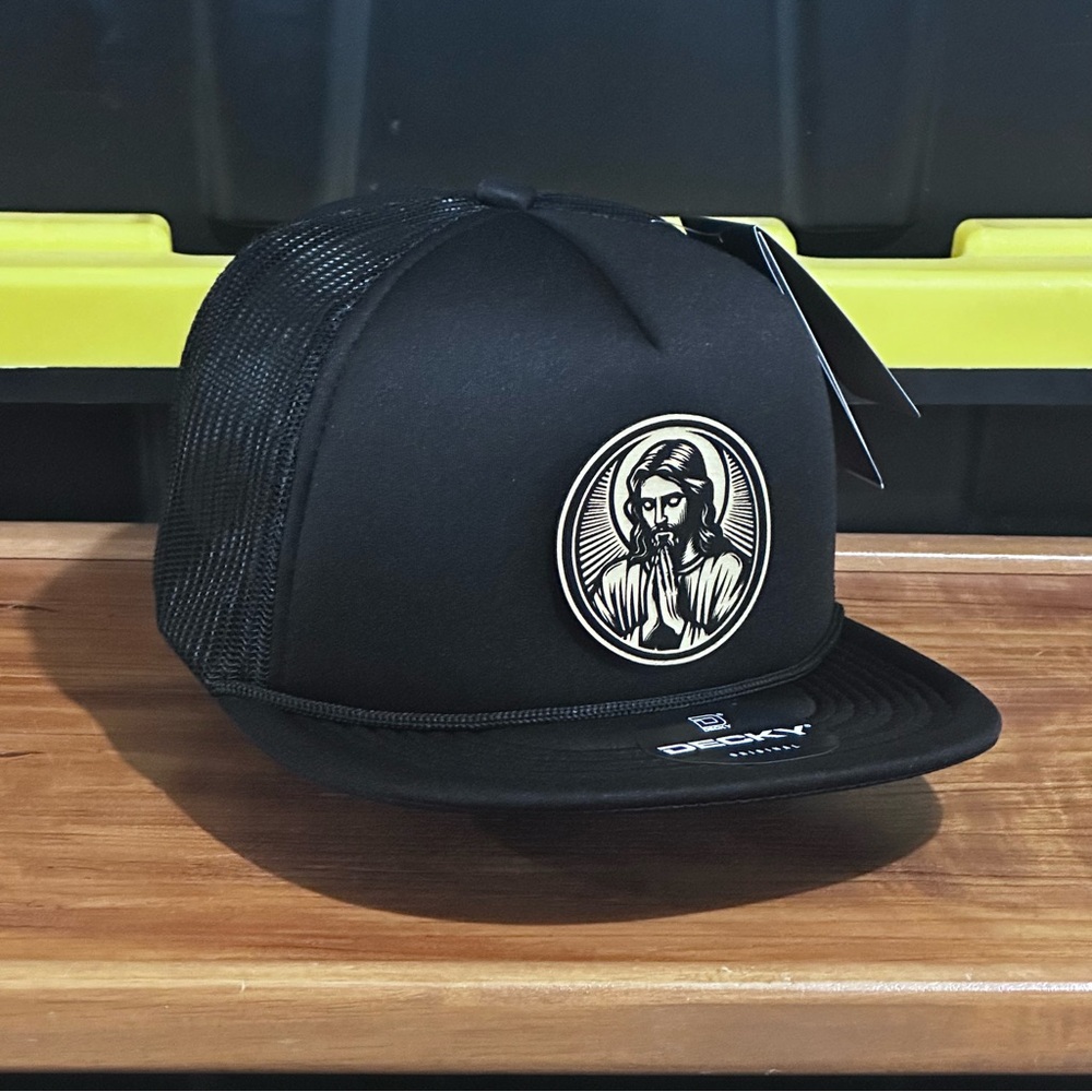 Jesus Christ foam Trucker Hat Adjustable Catholic Christian Faith SnapBack